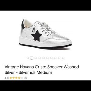 Vintage metallic sneakers